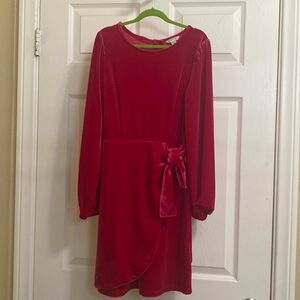 Girls stretch velvet dress, size 12, EUC